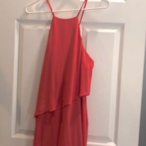 Long coral David’s Bridal dress. Worn once